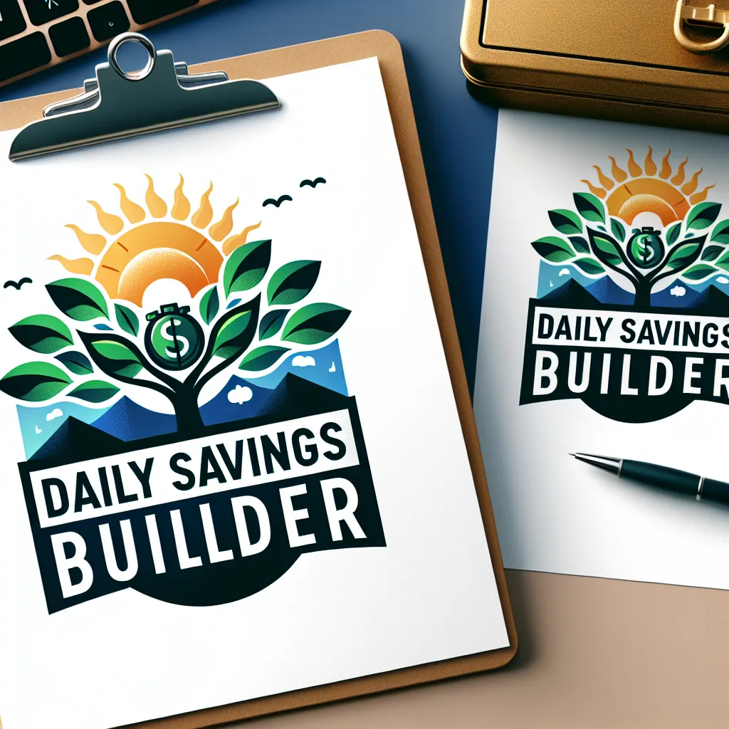 Daily savings builder. Become a millionaire one day at a time with daily savings builder.